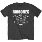 Anthrazitfarbene Ramones Bandshirts Größe L 