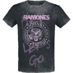Graue Ramones Rundhals-Ausschnitt Damenbandshirts Größe XXL für Festivals 