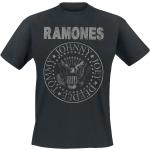 Schwarze Vintage Halblangärmelige Ramones Rundhals-Ausschnitt Herrenbandshirts Größe 5 XL für Festivals 