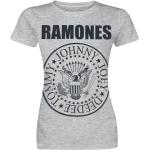 Graue Melierte Punk Ramones Rundhals-Ausschnitt Damenbandshirts Größe XL für Festivals 