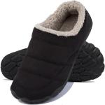 Schwarze Outdoor Schuhe aus Veloursleder Gefüttert für Herren Größe 46 für den für den Winter 