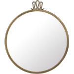 Reduzierte Silberne Moderne Gubi Runde Runde Spiegel 42 cm 