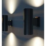 Schwarze Maytoni Außenwandleuchten & Außenwandlampen aus Metall E27 