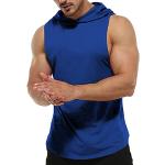 Reduzierte Blaue Sportliche Herrenmuskelshirts & Herrenachselshirts mit Basketball-Motiv Größe L für den für den Sommer 
