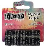 Ranger- Dylusions Washi Tape Set - Black 3,5cm x 5m (12 Stück)