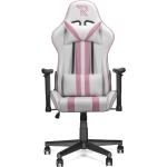 Weiße Gaming Stühle & Gaming Chairs aus Stahl mit verstellbarer Rückenlehne 