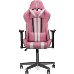 Pinke Gaming Stühle & Gaming Chairs aus Stahl mit verstellbarer Rückenlehne 