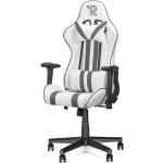 Weiße Gaming Stühle & Gaming Chairs aus Stahl mit verstellbarer Rückenlehne 