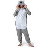 Reduzierte Graue Koala-Kostüme aus Fleece für Damen Größe S 
