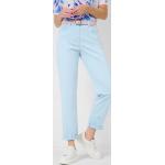 Blaue Unifarbene Atmungsaktive Brax Raphaela by Brax Corry 5-Pocket Hosen mit Reißverschluss für Damen 