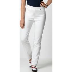 Raphaela by Brax Damen Dynamic Jeans einfarbig Weiß