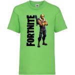Limettengrüne Fortnite Kinder T-Shirts Größe 140 