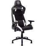 Weiße Gaming Stühle & Gaming Chairs aus Kunstleder mit verstellbarer Rückenlehne 