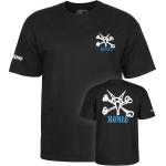 Reduzierte Schwarze Skater Powell Peralta Rundhals-Ausschnitt T-Shirts aus Baumwolle für Herren Größe S 