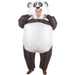 Schwarze Panda-Kostüme für Herren Einheitsgröße 