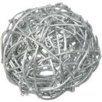 Reduzierte Silberne Dekokugeln Rattan aus Rattan 3-teilig 