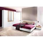 Schlafzimmer-Set RAUCH "Burano" Schlafzimmermöbel-Sets weiß (weiß, struktureichefarben hell) Komplett Schlafzimmer
