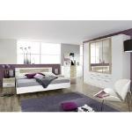 Schlafzimmer-Set RAUCH "Burano" Schlafzimmermöbel-Sets weiß (weiß, struktureichefarben hell) Komplett Schlafzimmer