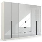 Weiße Moderne Rauch Pack's Quadra Kleiderschränke mit Spiegel aus MDF Breite 250-300cm, Höhe 200-250cm, Tiefe 50-100cm 