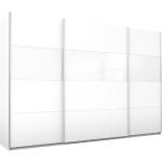 rauch Schwebetürenschrank »Quadra« mit Glaselementen, weiß, Türen: 3, weiß/Weißglas