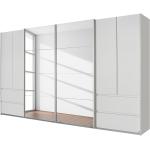 Weiße Moderne Rauch Pack's Kleiderschränke mit Spiegel Breite 350-400cm, Höhe 200-250cm, Tiefe 50-100cm 