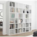 Weiße Moderne Star Möbel Rechteckige Bücherregale lackiert Breite 200-250cm, Höhe 200-250cm, Tiefe 0-50cm 