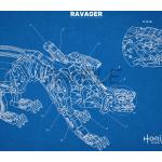 Ravager Blueprint Poster Wanddekoration, Horizon Zero Dawn Machine