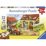 12 Teile Ravensburger Bauernhof Puzzles 