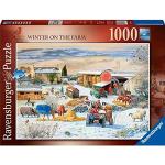 1000 Teile Ravensburger Bauernhof Kinderpuzzles mit Weihnachts-Motiv für ab 12 Jahren 