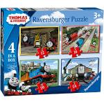 24 Teile Ravensburger Thomas die kleine Lokomotive Kinderpuzzles mit Eisenbahn-Motiv für 3 - 5 Jahre 