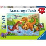 24 Teile Ravensburger Dinosaurier Kinderpuzzles mit Dinosauriermotiv für 3 - 5 Jahre 