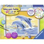 Reduzierte Ravensburger Malen nach Zahlen Ausmalbilder Tiere mit Delfinmotiv für 7 - 9 Jahre 