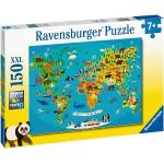 150 Teile Puzzles mit Weltkartenmotiv 