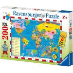 200 Teile Ravensburger Puzzles mit Weltkartenmotiv 