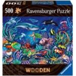 500 Teile Ravensburger Holzpuzzles mit Meer-Motiv aus Holz 