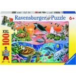 100 Teile Ravensburger Kinderpuzzles mit Delfinmotiv für 5 - 7 Jahre 