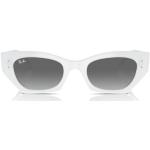 Weiße Ray Ban Kunststoffsonnenbrillen für Herren 