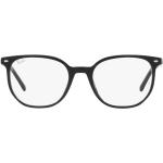 Schwarze Ray Ban Rechteckige Kunststoffbrillengestelle für Damen 