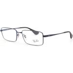 Schwarze Ray Ban Rechteckige Brillenfassungen aus Metall für Herren 