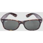 Braune Ray Ban Wayfarer New Wayfarer Nerd Sonnenbrillen aus Polycarbonat für Damen 