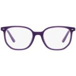 Weiße Ray Ban Halbrand Brillen aus Kunststoff für Kinder 
