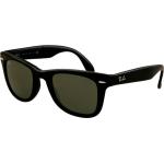 Schwarze Quadratische Nerd Sonnenbrillen aus Kunststoff für Herren 