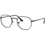Schwarze Ray Ban Rechteckige Brillenfassungen aus Metall für Herren 