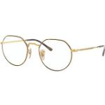 Goldene Ray Ban Brillenfassungen aus Metall für Damen 