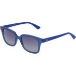 Hellblaue Ray Ban Junior Rechteckige Kunststoffsonnenbrillen für Kinder 