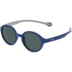 Blaue Ray Ban Junior Panto-Brillen aus Kunststoff für Kinder 