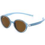 Hellblaue Ray Ban Junior Panto-Brillen aus Kunststoff für Kinder 