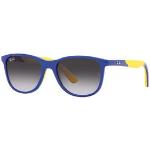 Blaue Ray Ban Junior Rechteckige Rechteckige Sonnenbrillen für Kinder 