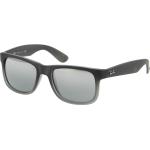 Ray Ban Justin RB4165 852/88 51 rubber grey transparent / grey gradient silver mirror
