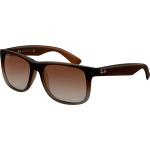 Ray Ban Justin RB4165 854/7Z 51 rubber brown on grey / green gradient